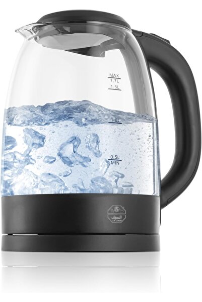 erorex 2200W Electric Water Kettle, Made Glass, Indoor Lighting When Boiling Water, Stainless Steel