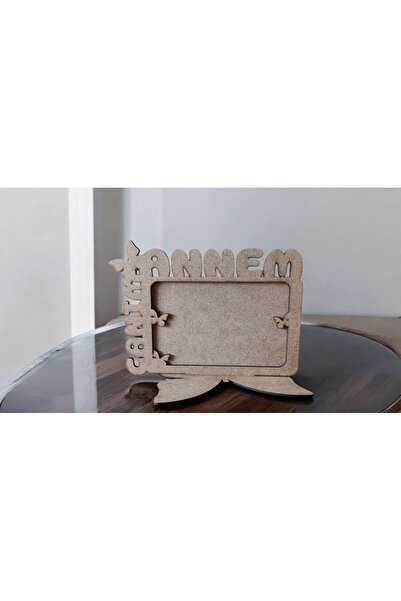 Murat Lazer Ahşap 'Canım Annem' Boyanabilir Fotoğraf Çerçevesi,Anneler Günü H...