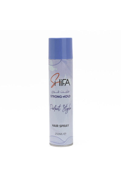 Shifa Hair Spray 250ml Strong Hold 7490 --- شفا بخاخ 250مل مثبت الشعر