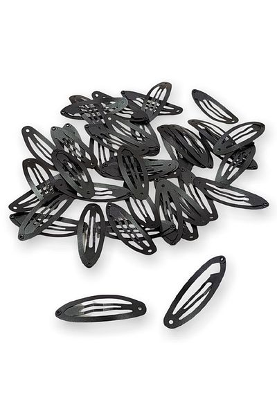 hobimon Aparat cu cataramă cu snap de 50 mm (5 cm) (50 bucăți) - negru