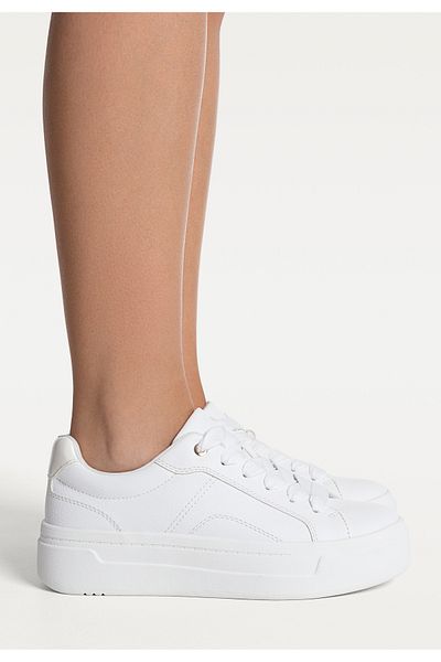 Stradivarius Women's White Heel Detailed Sports Shoes 19007570