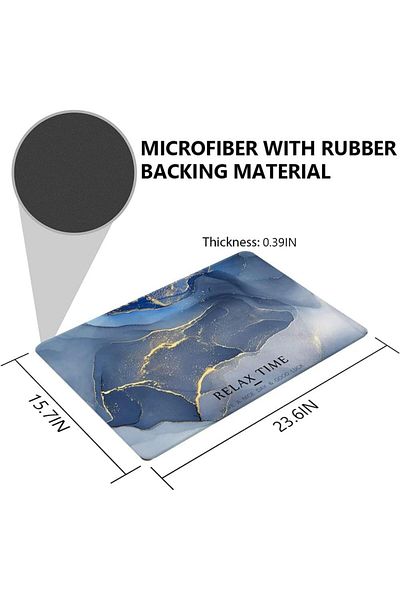 erorex Bathroom Rug Bath Mat With Highly Absorbent Quick Dry Bath Mat Cushioned Floor Mat With Cotton Like