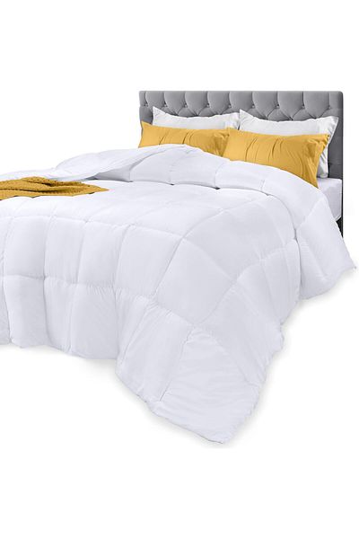 erorex Comforter All Season Comforters Queen Size Plush Siliconized Fiberfill White Bed Comforter Box