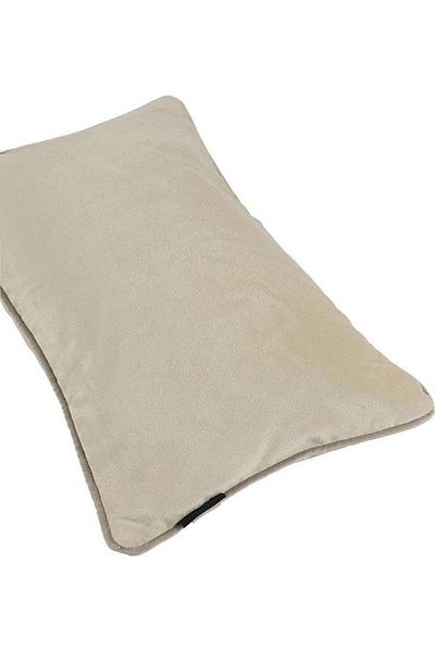erorex Velvet Plain Matt Decorative Poly Filled Cushion Champagne Gold 50X30Cm