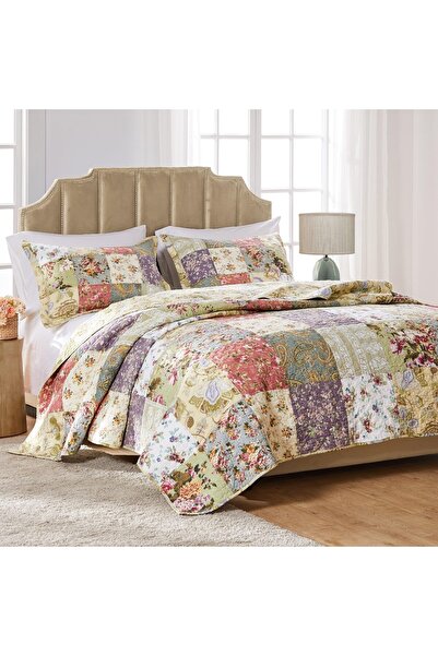 erorex Blooming Prairie 100 Percent Cotton Authentic Patchwork Reversible Quilt Set 2 Piece Twin Xl