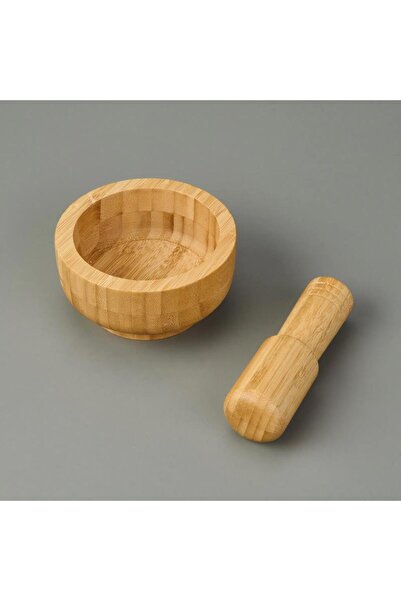 MİEN Bamboo Havan Garlic Hammer