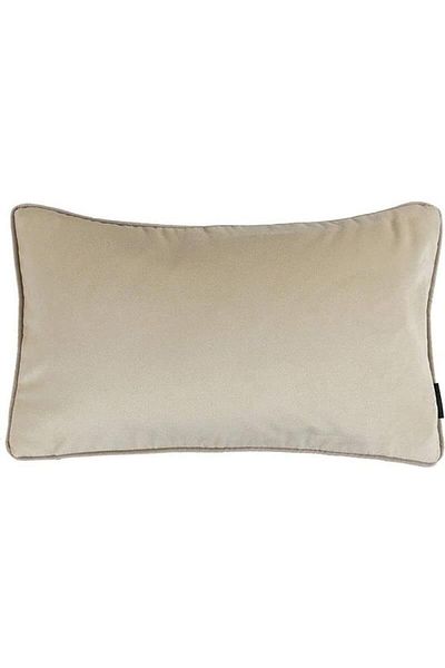 erorex Velvet Plain Matt Decorative Poly Filled Cushion Champagne Gold 50X30Cm