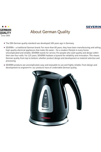 erorex Electric Kettle 1.7L, 3000W – Model Wk 3314, Black, Safety Lock Lid, /Off Switch, Indicator Light |