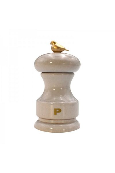Bisetti Pepper mill, Bird White, 11 cm