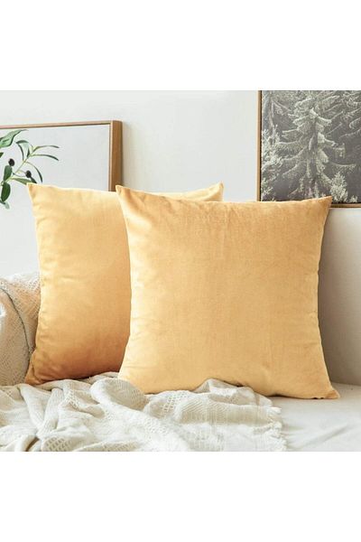 erorex Velvet Decorative Solid Filled Cushion Wheat 45X45Cm Am. Dc8025102570358 Kun