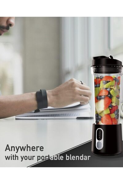 erorex Portable Blender 2 1 500Ml 300Ml Cup, Each Cup Compatible Blender Base, Upgraded Stainless Steel