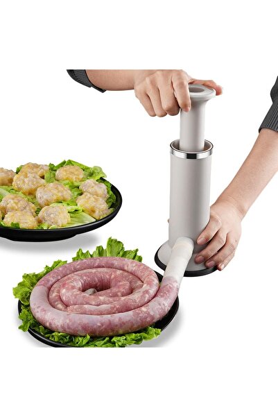 erorex آلة حشو السجق اليدوية، آلة صنع كرات اللحم السجق القابلة للفصل، 2-1، آلة صنع السجق محلية الصنع، سريعة