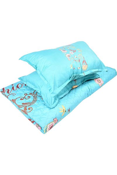 erorex Floral Compressed 6Pcs Comforter Set King Size Px 004 Turquoise Microfiber