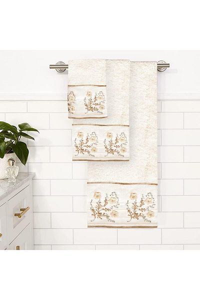 erorex 3 Pc Towel Set Bloomfield Beige