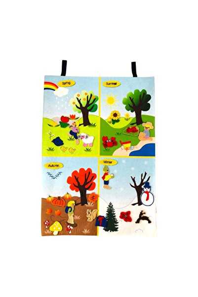 Laylay Toys الإنجليزية - لوحة مواسم الفيلكرو