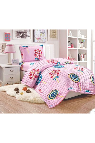 erorex Kids Reversible 3Pcs Compressed Comforter Set Soft Breathable Bedding Set For Boys And Girls Single