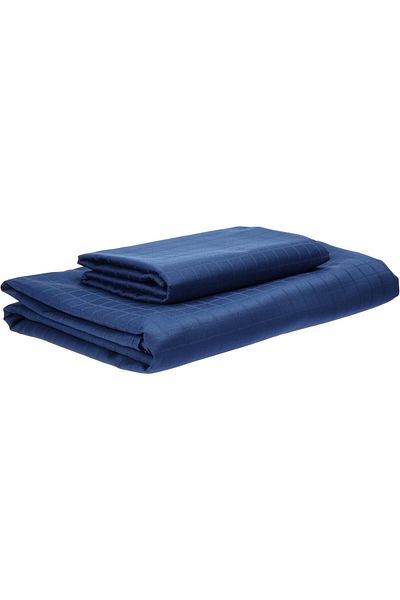 erorex 2Pc Single Bed Sheet Set 250Tc 100 Percent Cotton Dobby Box Sateen Size: 160