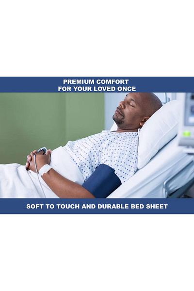 erorex 2 Pack Fitted Hospital Bed Sheets Soft Knitted Jersey Knit Sheet 36 Inch X84 Inch X16 Inch
