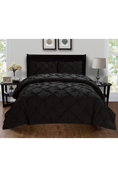 erorex Luxury Super Soft Coziest 1500 Thread Count Egyptian Quality 3 Piece Pintuck Design Duvet Cover Set