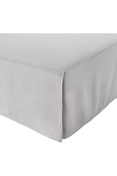 erorex Pleated Bed Skirt Full Light Grey