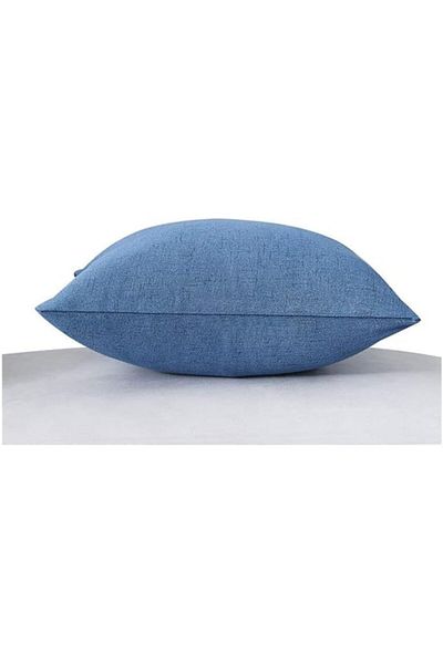 erorex Soft Linen Decorative Solid Filled Cushion 45*45 Crnyon Blue Am.8563254 Kun