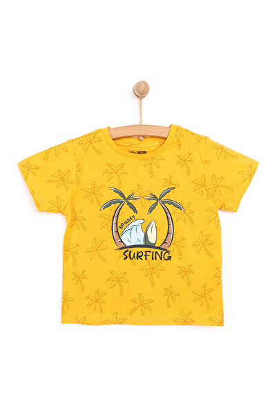 ebebek Hello Baby HelloBaby Basic Erkek Sörf Baskılı T-Shirt Erkek Bebek