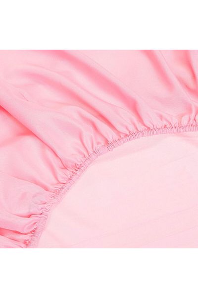 erorex Fitted Bedsheet 2Piece Set Microfiber Single Size Baby Twin Single Pink W 32.0