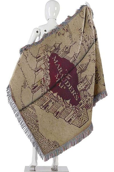 erorex Harry Potter Woven Tapestry Throw Blanket 48 X 60 Inches Marauder'S Map