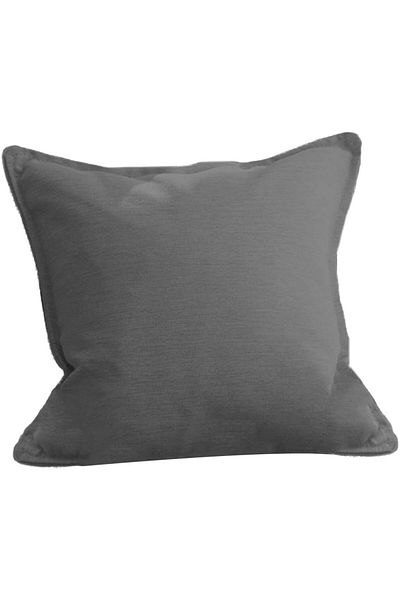 erorex Linen Square Decorative Cushion Microfiber Filler 30X30 Grey