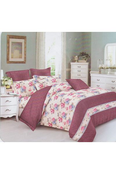 erorex Comforter Set 6 Pcs Cotton King Size King Size 240X267 Sd 09 Multi Color