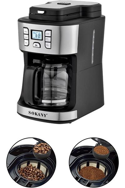 erorex Coffee Maker Coffee Machine 1086W 15 Cup 1.8L Glass Carafe 24 Hours Programmable With Drip Stop