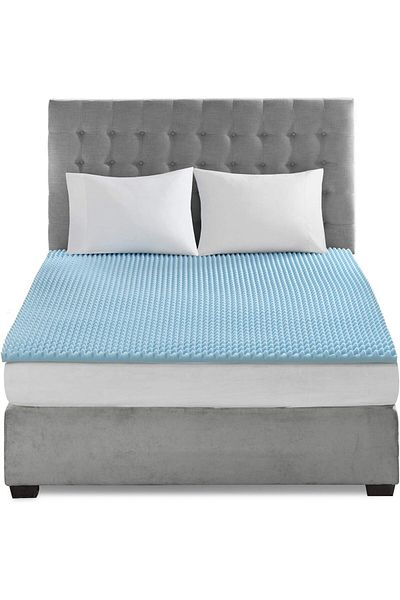 erorex Gel Infused Memory Foam Mattress Topper Luxurious All Season Enhanced Bed Support Twin 1.5 Inch