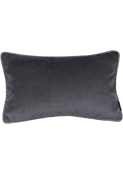 erorex Velvet Plain Matt Decorative Cushion Poly Filled 50X30 Cm Charcoal Gray Am.88800503007 Pen