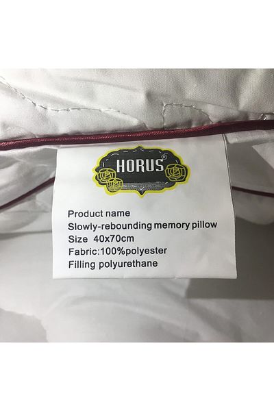 erorex Slowly Rebounding Memory Hotel Pillow Size 50X70 Cm Polyurethane