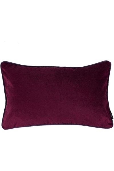 erorex Velvet Plain Matt Decorative Cushion Poly Filled 50X30 Cm Wine Red Am.88800503026 Pen
