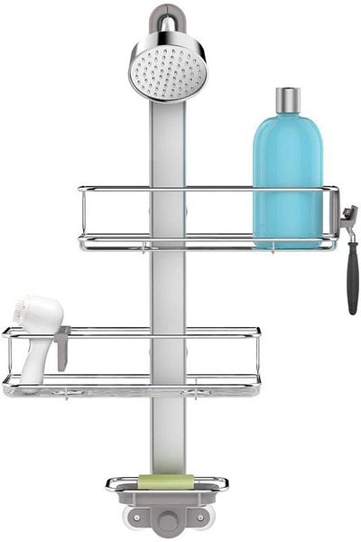 erorex Bathroom Storage Stainless Steel Silver Adjustable