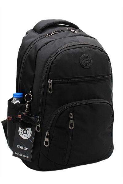 Bevitton Waterproof Fabric Bvt-1710 School Bag & Daily School Backpack Black