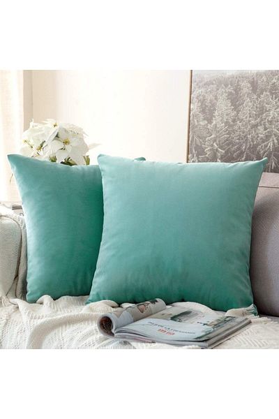 erorex Fade Purple Velvet Decorative Solid Filled Cushion 45 * 45 Centimeter.Dc8025102572296 Kun