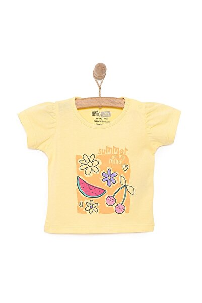 ebebek Hello Baby HelloBaby Basic Kız Meyve Baskılı T-Shirt Kız Bebek