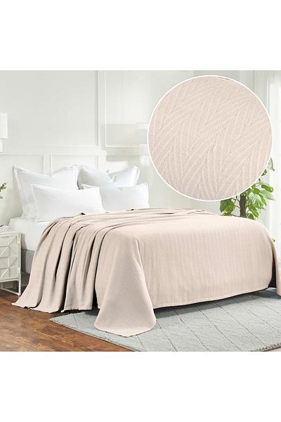 erorex 100 Percent Cotton Blanket Oversized Throw Woven Blanket For Couch Bed Bedding Farmhouse Home
