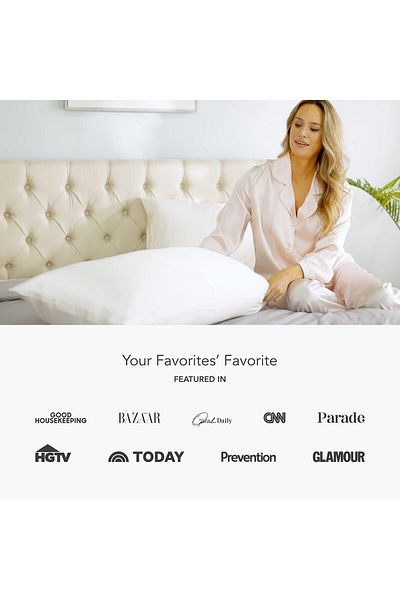 erorex 30Mm 100 Percent Pure Mulberry Silk Pillowcase Good Housekeeping Quality Tested White Standard