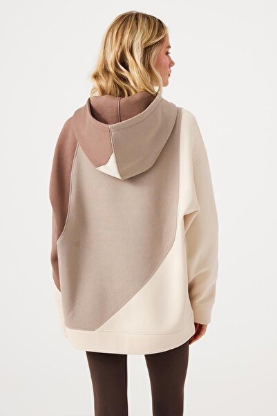 Jerf Aura Oversize Sweatshirt Kahverengi