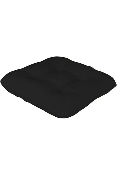 erorex Luxurious Square Decorative Velvet Upholstered Chair Cushion 45X45 Cm Black