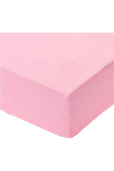 erorex Fitted Bedsheet 2Piece Set Microfiber Single Size Baby Twin Single Pink W 32.0
