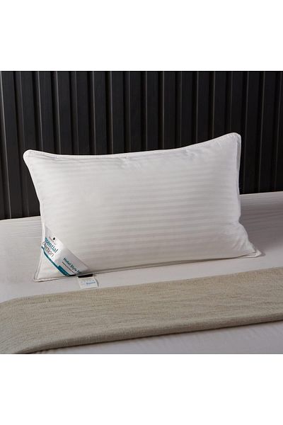 erorex Hotel Style Pillow 50X75 Cm 100 Percent Cotton Satin Stripe Cover 1200G Down Alternative Filling