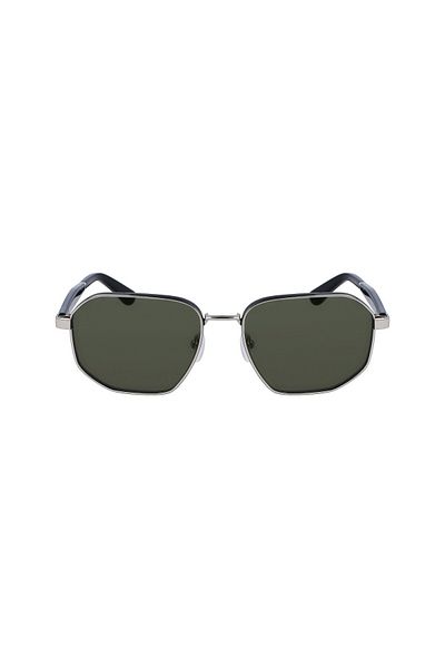 Calvin Klein Men'sJeans-Ckj23102s 045 58 Rectangular SilverMetalSunglasses
