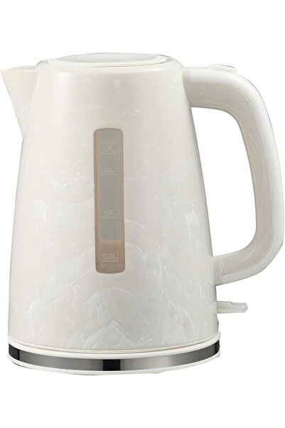 erorex Marble Effect Electric Kettle, 2200W, 1.7L, White Marble