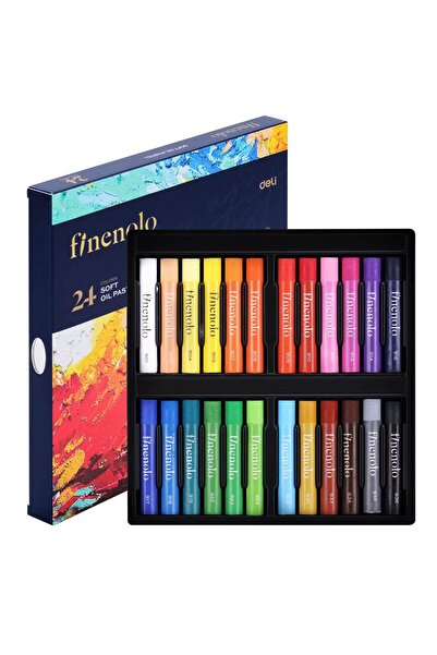 Deli Set of 24 Finenolo professional oil pastel pencils