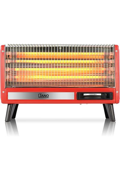 erorex 2400W Electric Heater With 4 Quartz Heating Elements Red Jn07004 2 Years