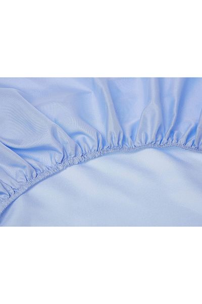 erorex Fitted Bedsheet 3Pcs Set Microfiber King Size Pastel Blue